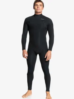 Quiksilver Wetsuits|4/3 Everyday Sessions Back Zip Wetsuit Black