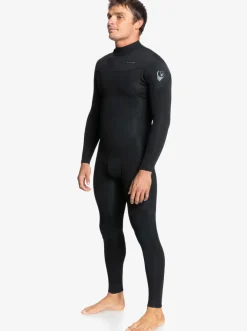 Quiksilver Wetsuits|4/3 Everyday Sessions Back Zip Wetsuit Black