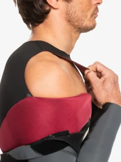 Quiksilver Wetsuits|3/2 Everyday Sessions Back-Zip Wetsuit Black/Gun Metal