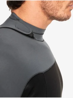 Quiksilver Wetsuits|3/2 Everyday Sessions Back-Zip Wetsuit Black/Gun Metal