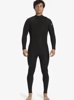 Quiksilver Wetsuits|4/3 Everyday Sessions Chest-Zip Wetsuit Black