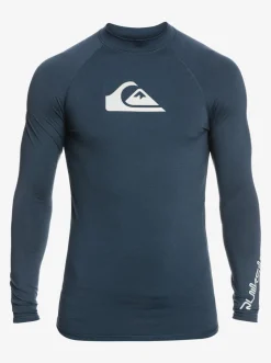 Quiksilver Rashguards|All Time Long Sleeve Upf 50 Rashguard Navy Blazer Heather