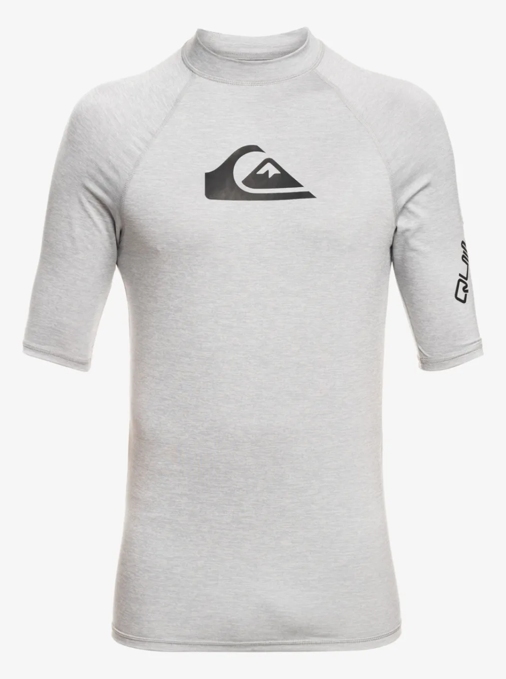 Quiksilver Rashguards|All Time Short Sleeve Upf 50 Rashguard Sleet Heather
