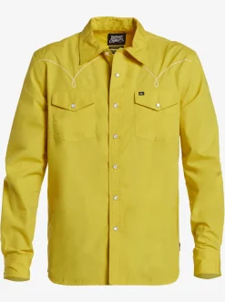 Quiksilver Shirts & Polos|Andy Y Andy Cowboy Shirt Oil Yellow