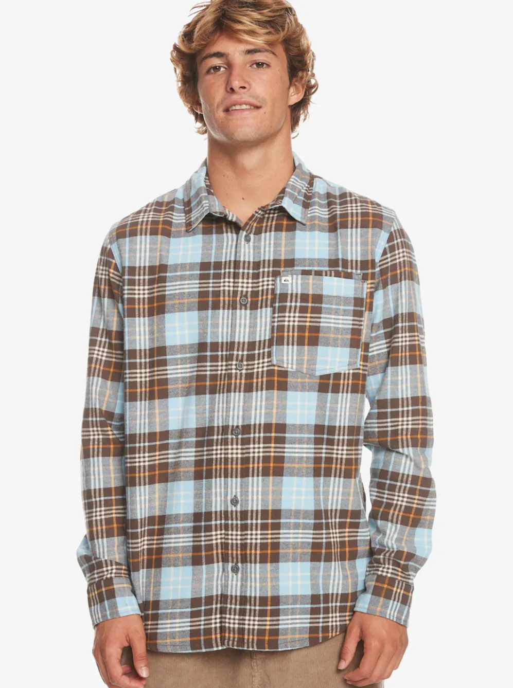 Quiksilver Shirts & Polos|Banchor Long Sleeve Shirt Major Brown Banchor