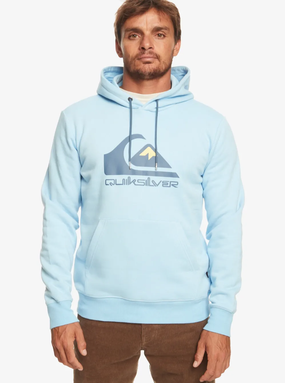 Quiksilver Sweatshirts & Hoodies|Big Logo Pullover Hoodie Clear Sky