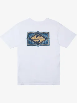 Quiksilver Tees|Black Flash T-Shirt White