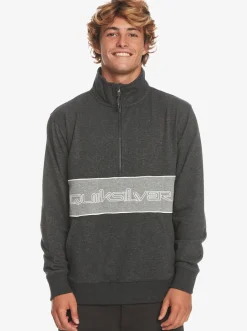 Quiksilver Sweatshirts & Hoodies|Bold Omni Half-Zip Sweatshirt Black Heather