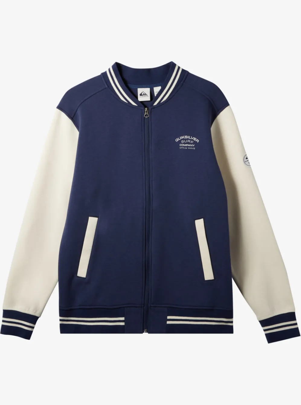 Quiksilver Sweatshirts & Hoodies|Bomber Zip-Up Fleece Naval Academy