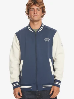 Quiksilver Sweatshirts & Hoodies|Bomber Zip-Up Fleece Naval Academy