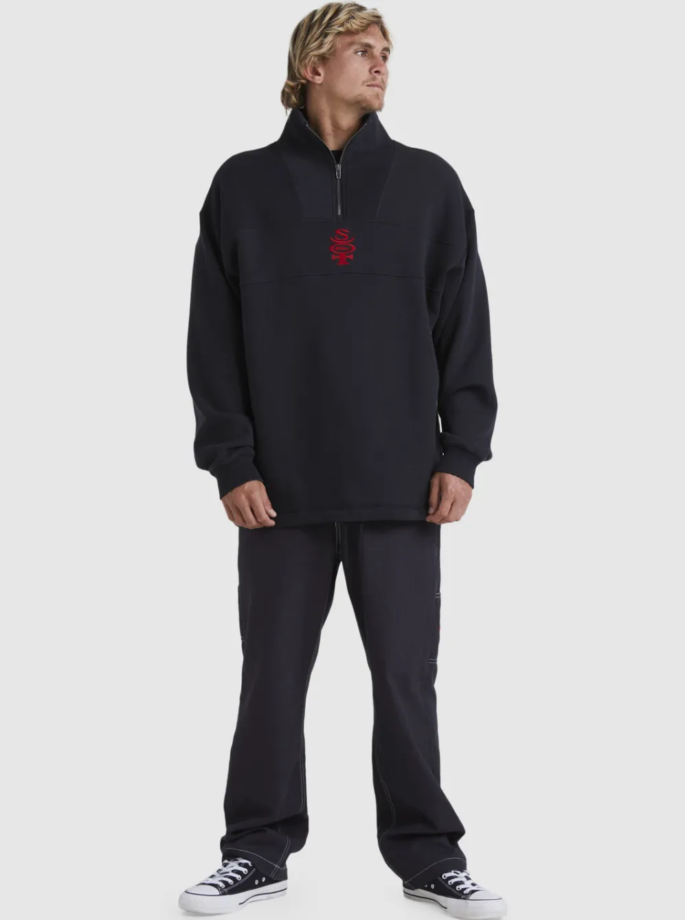 Quiksilver Sweatshirts & Hoodies|Boogieman Zip Sweatshirt Black