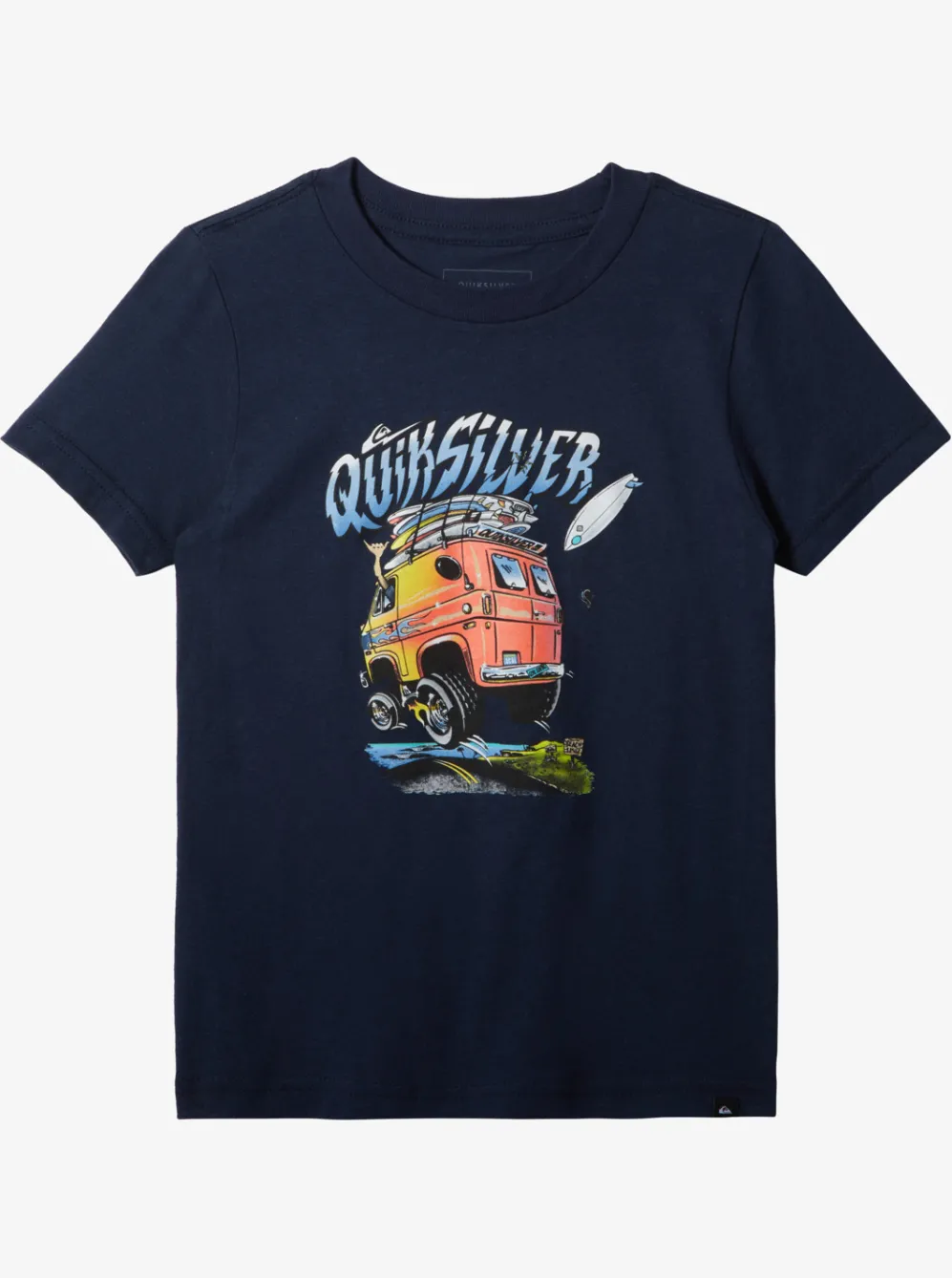 Quiksilver Tees|Boy'S 8-16 Beach Vannin T-Shirt Navy Blazer