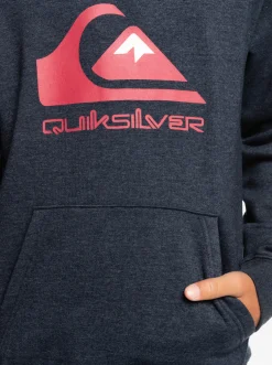 Quiksilver Jackets|Boy'S 8-16 Big Logo Fleece Top Navy Blazer Heather