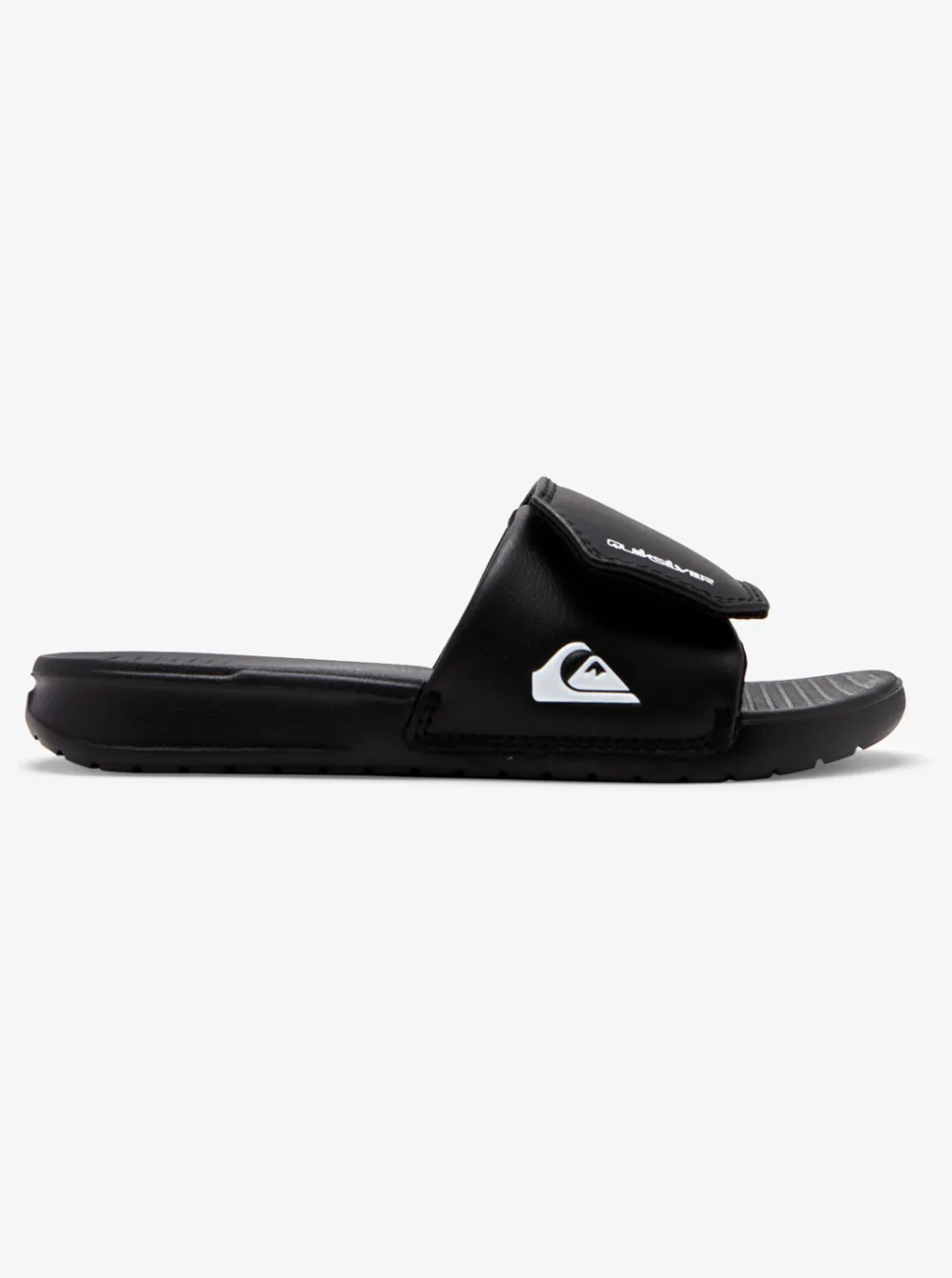 Quiksilver Sandals|Boy'S 8-16 Bright Coast Adjustable Slides Black/White/Black