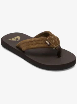 Quiksilver Sandals|Boy'S 8-16 Carver Suede Core Sandals Brown 1