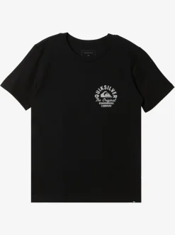 Quiksilver Tees|Boy'S 8-16 Circled Script T-Shirt Black