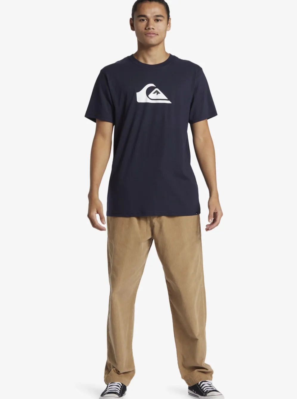 Quiksilver Tees|Boy'S 8-16 Comp Logo T-Shirt Navy Blazer