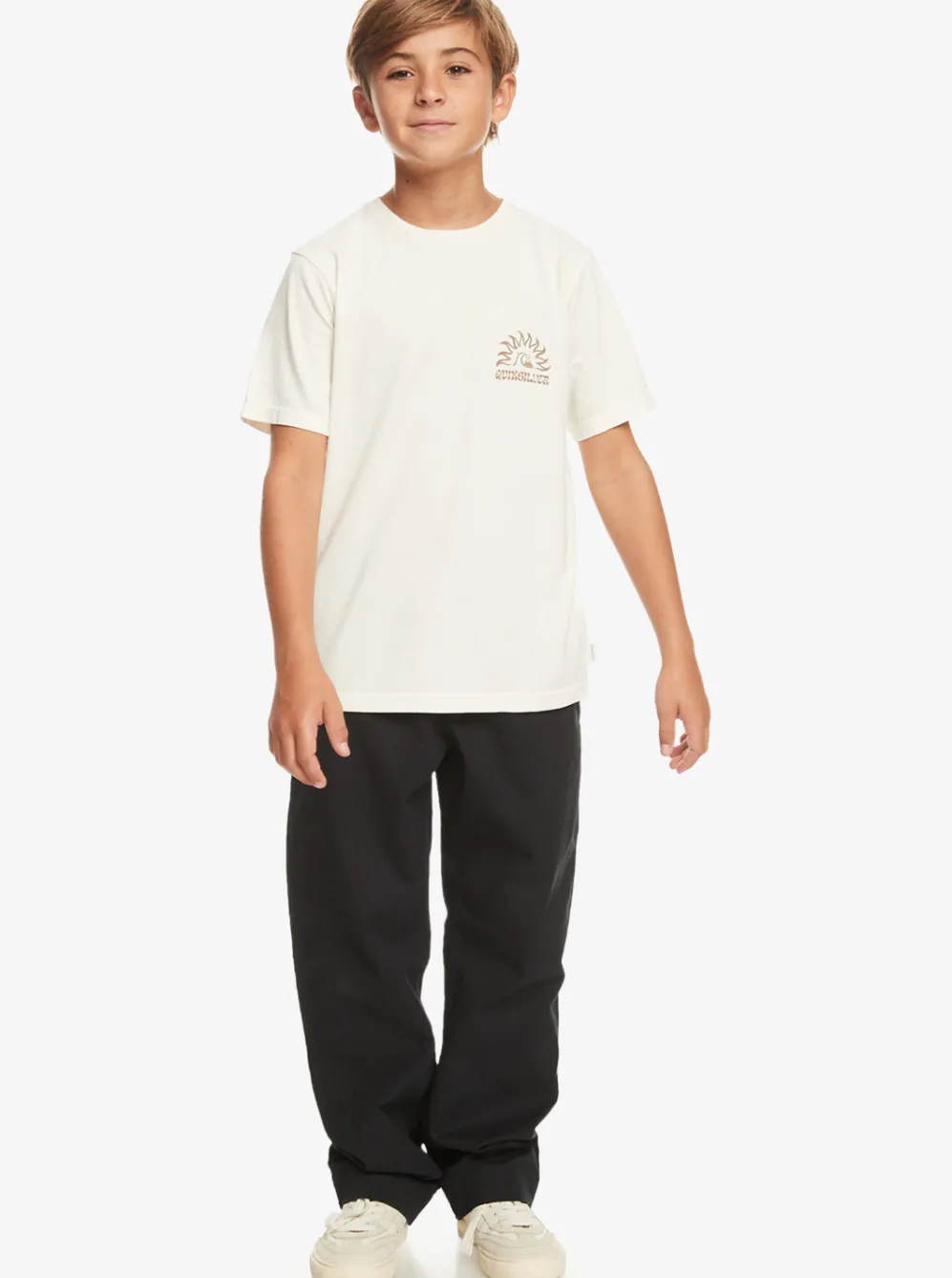 Quiksilver Tees|Boy'S 8-16 Earthy Type T-Shirt Birch