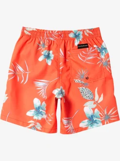 Quiksilver Boardshorts|Boy'S 8-16 Everyday Mix Vl 15Nb Elastic Waist Shorts Fiery Coral