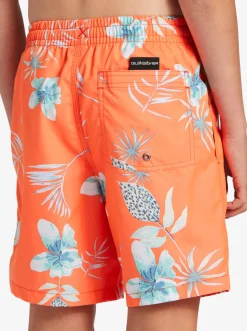 Quiksilver Boardshorts|Boy'S 8-16 Everyday Mix Vl 15Nb Elastic Waist Shorts Fiery Coral