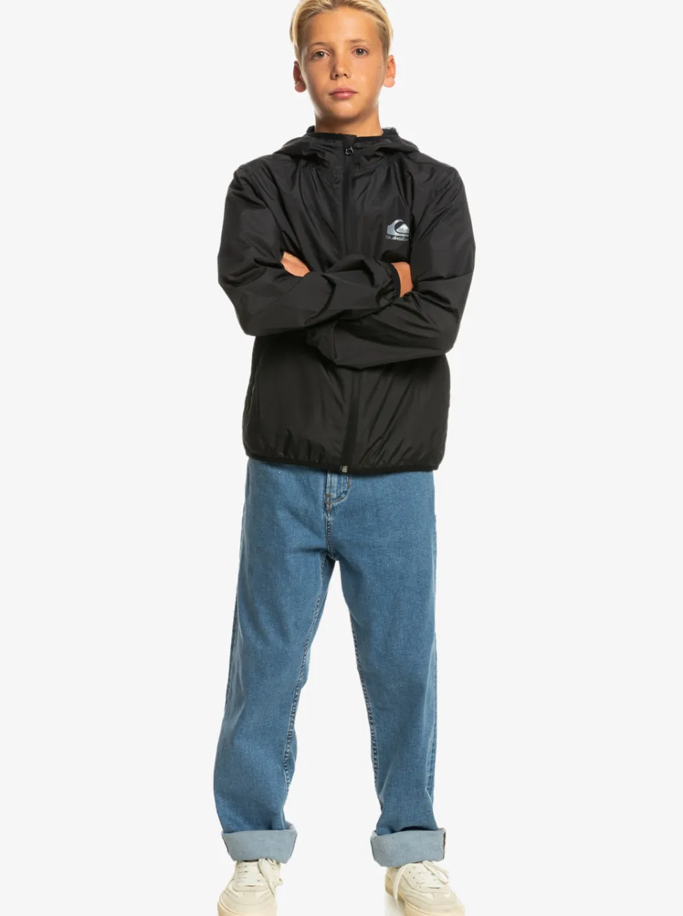 Quiksilver Jackets|Boy'S 8-16 Everyday Water Repellent Windbreaker Black