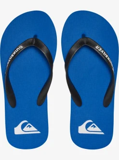 Quiksilver Sandals|Boy'S 8-16 Molokai Flip-Flops Black/Blue/Black