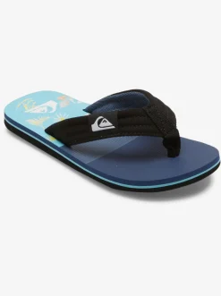 Quiksilver Sandals|Boy'S 8-16 Molokai Layback Sandals Blue/Blue/Grey