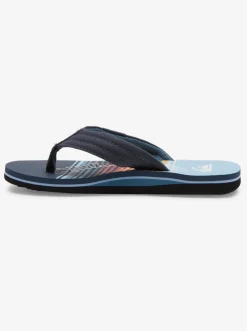 Quiksilver Sandals|Boy'S 8-16 Molokai Layback Sandals Blue 4
