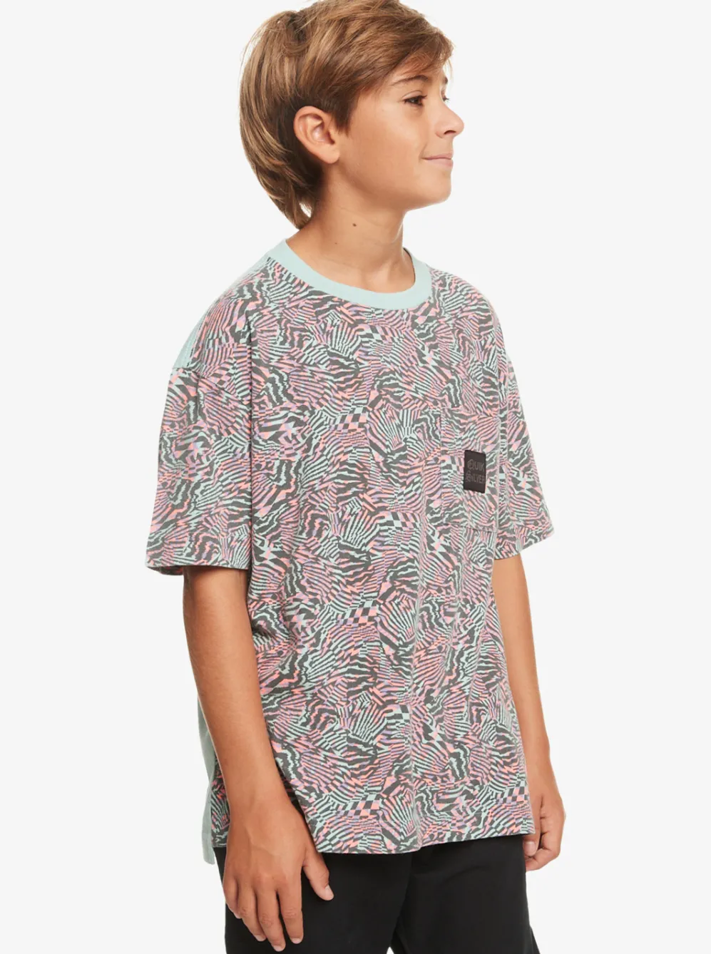 Quiksilver Tees|Boy'S 8-16 Radical All-Over T-Shirt Purple Rose Radical Times 233