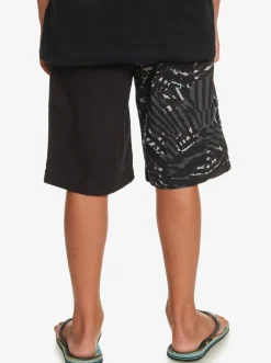 Quiksilver Shorts|Boy'S 8-16 Radical Times Elastic Waist Shorts Black