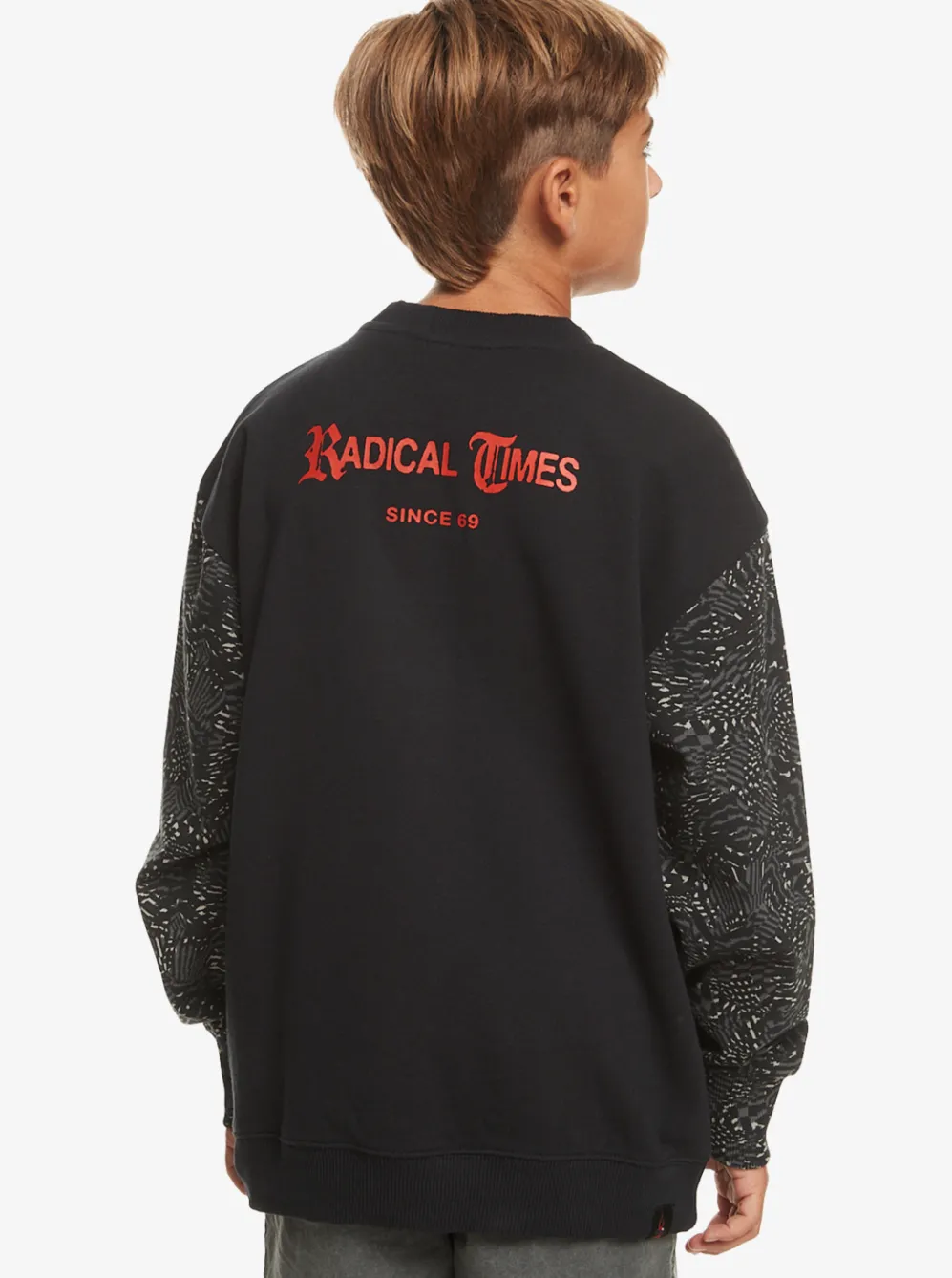 Quiksilver Sweatshirts & Hoodies|Boy'S 8-16 Radical Times Sweatshirt Black