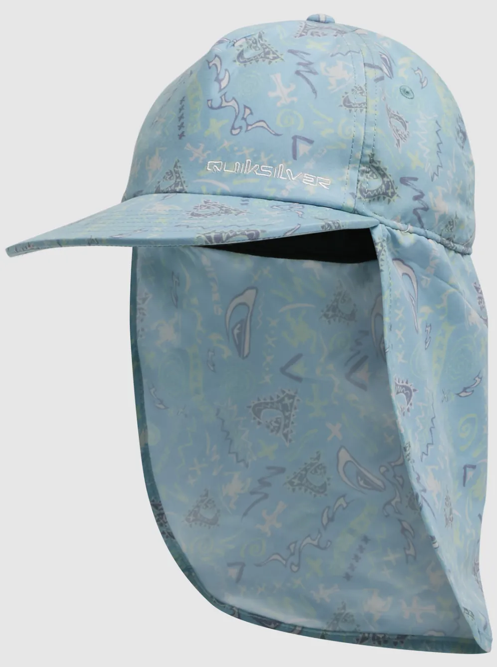 Quiksilver Hats|Boy'S 8-16 Ray Master Neck Protection Cap Pastel Turquoise Next Gen 233