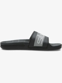 Quiksilver Sandals|Boy'S 8-16 Rivi Wordmark Slide Sandals Black 2