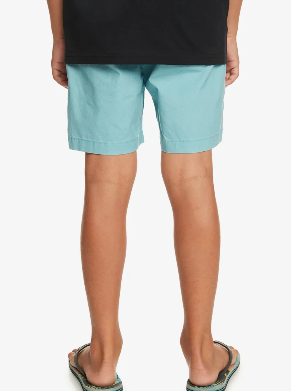 Quiksilver Shorts|Boy'S 8-16 Taxer 15" Elastic Waist Shorts Cameo Blue