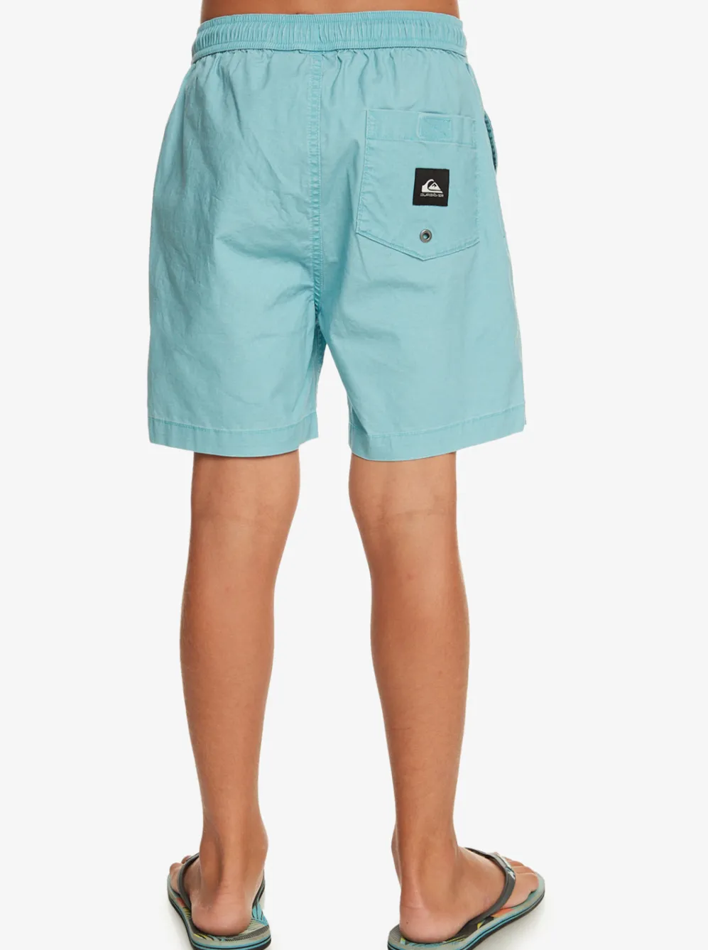 Quiksilver Shorts|Boy'S 8-16 Taxer 15" Elastic Waist Shorts Cameo Blue