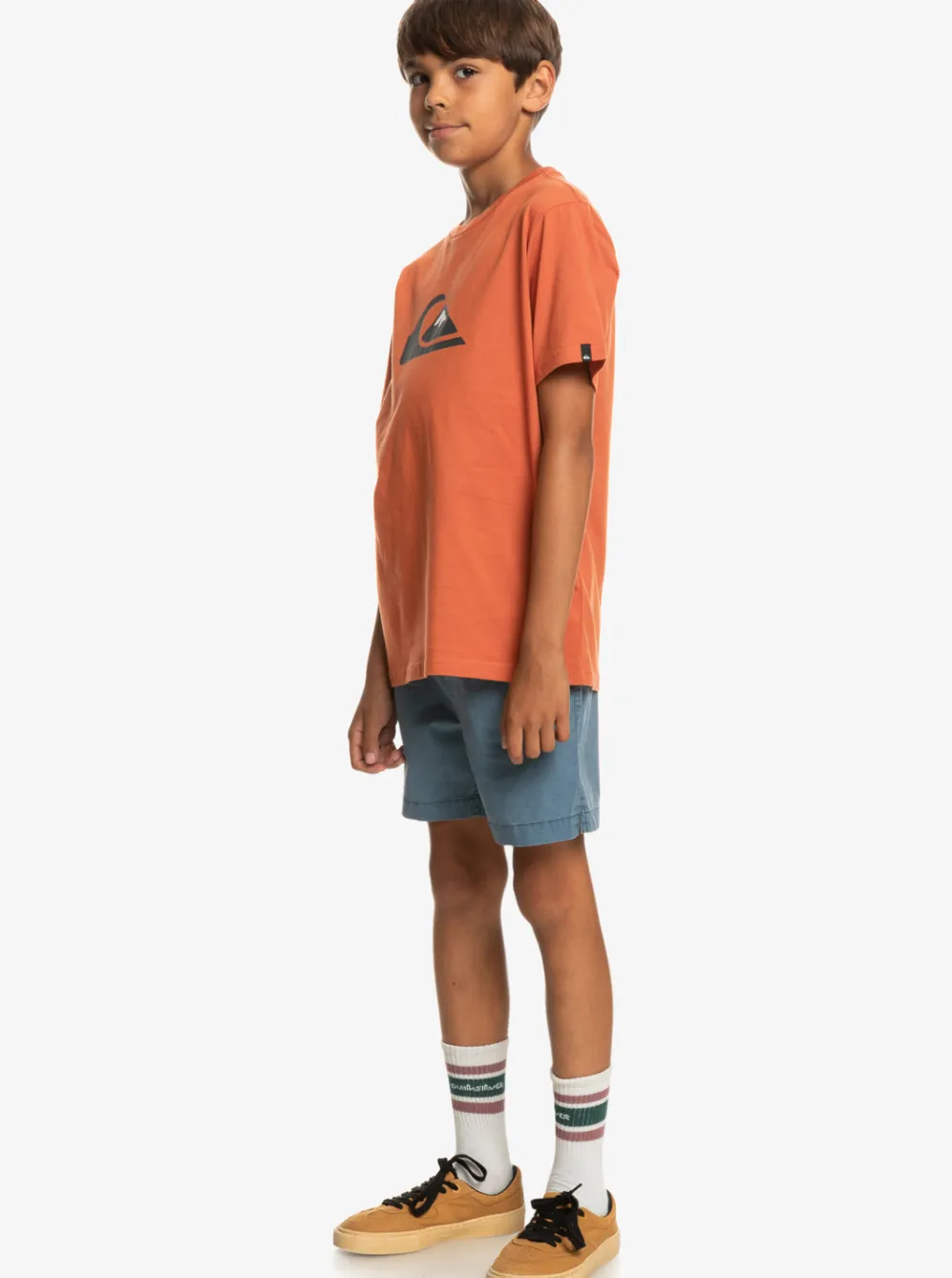Quiksilver Shorts|Boy'S 8-16 Taxer 15" Elastic Waist Shorts Bering Sea