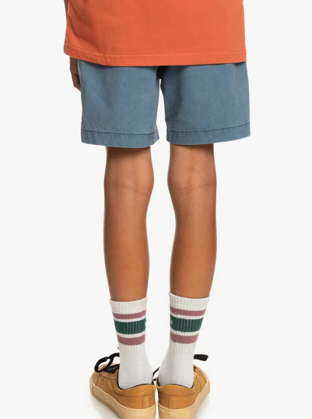 Quiksilver Shorts|Boy'S 8-16 Taxer 15" Elastic Waist Shorts Bering Sea