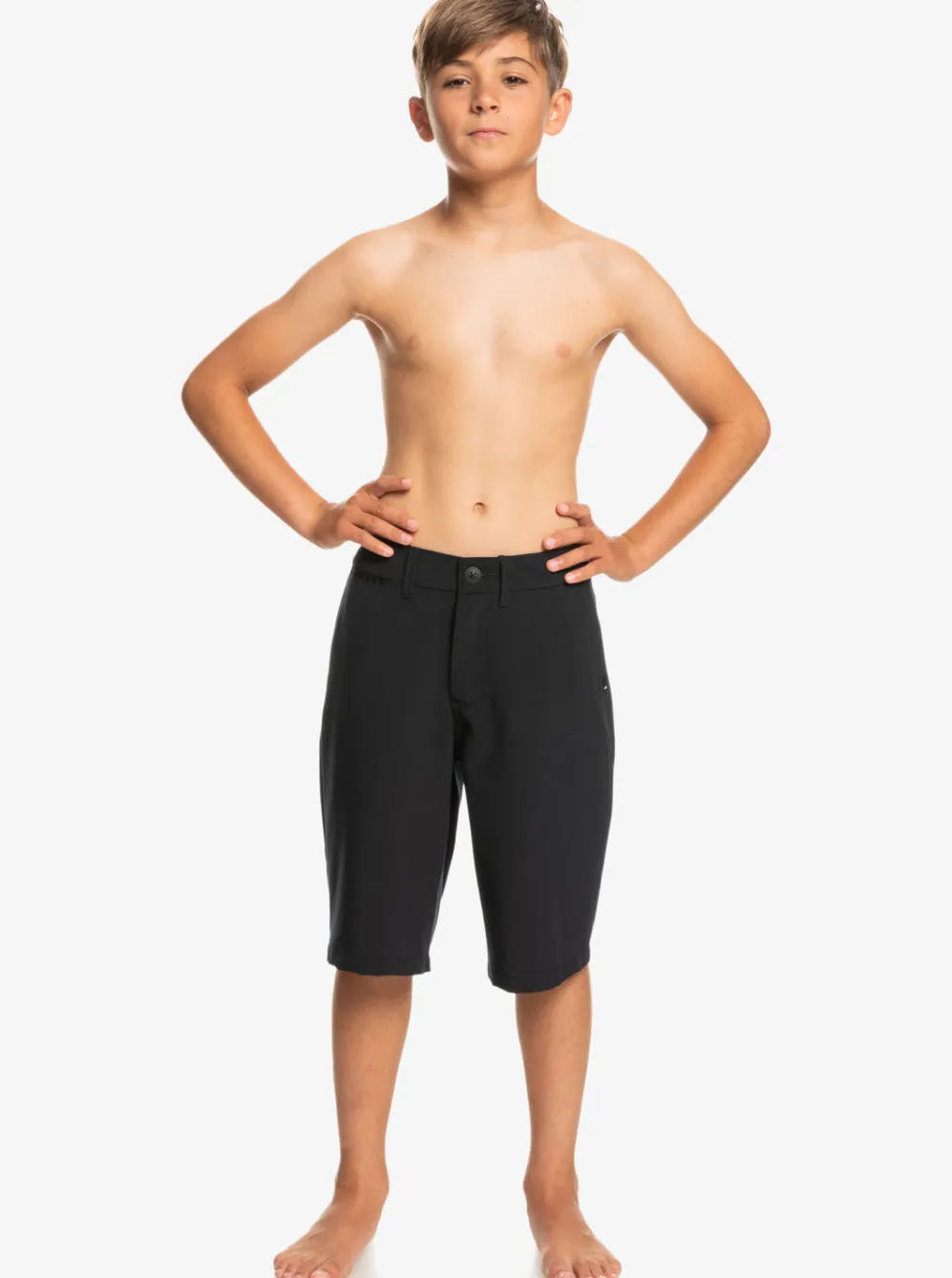 Quiksilver Shorts|Boy'S 8-16 Union Amphibian 19" Hybrid Shorts Black