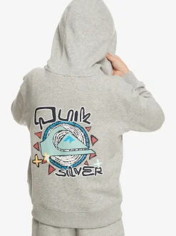 Quiksilver Sweatshirts & Hoodies|Boy'S 2-7 Vintage Rising Lines Zip-Up Hoodie Light Grey Heather