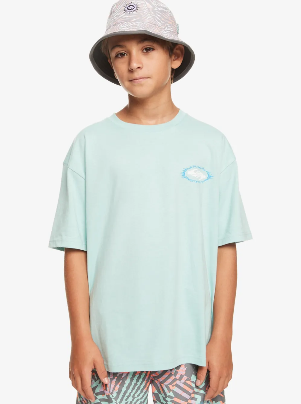Quiksilver Tees|Boy'S 8-16 Visions T-Shirt Pastel Turquoise