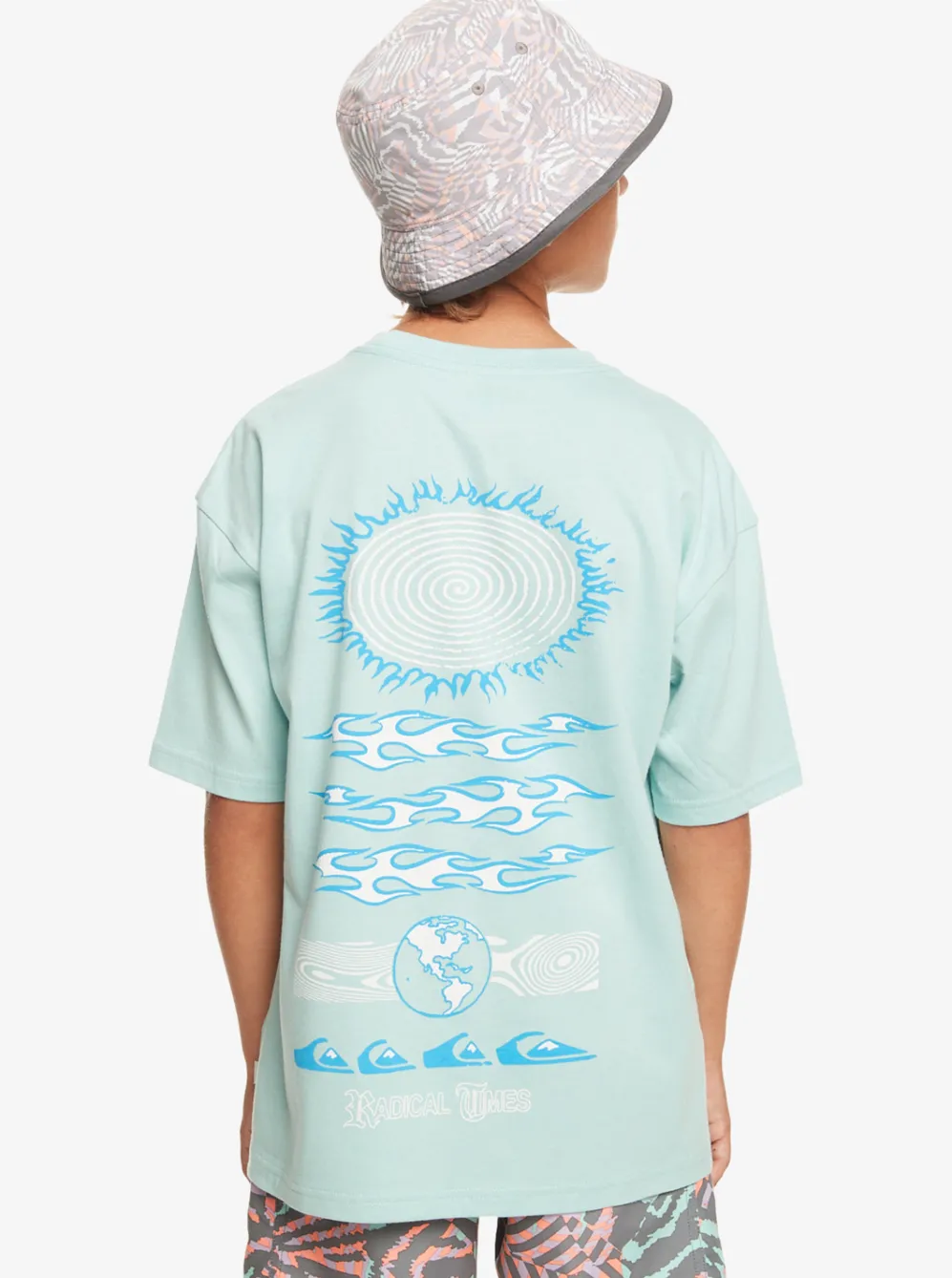 Quiksilver Tees|Boy'S 8-16 Visions T-Shirt Pastel Turquoise