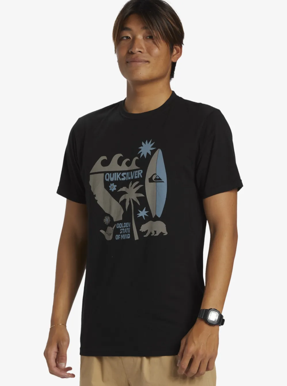Quiksilver Tees|Ca Funshine T-Shirt Black