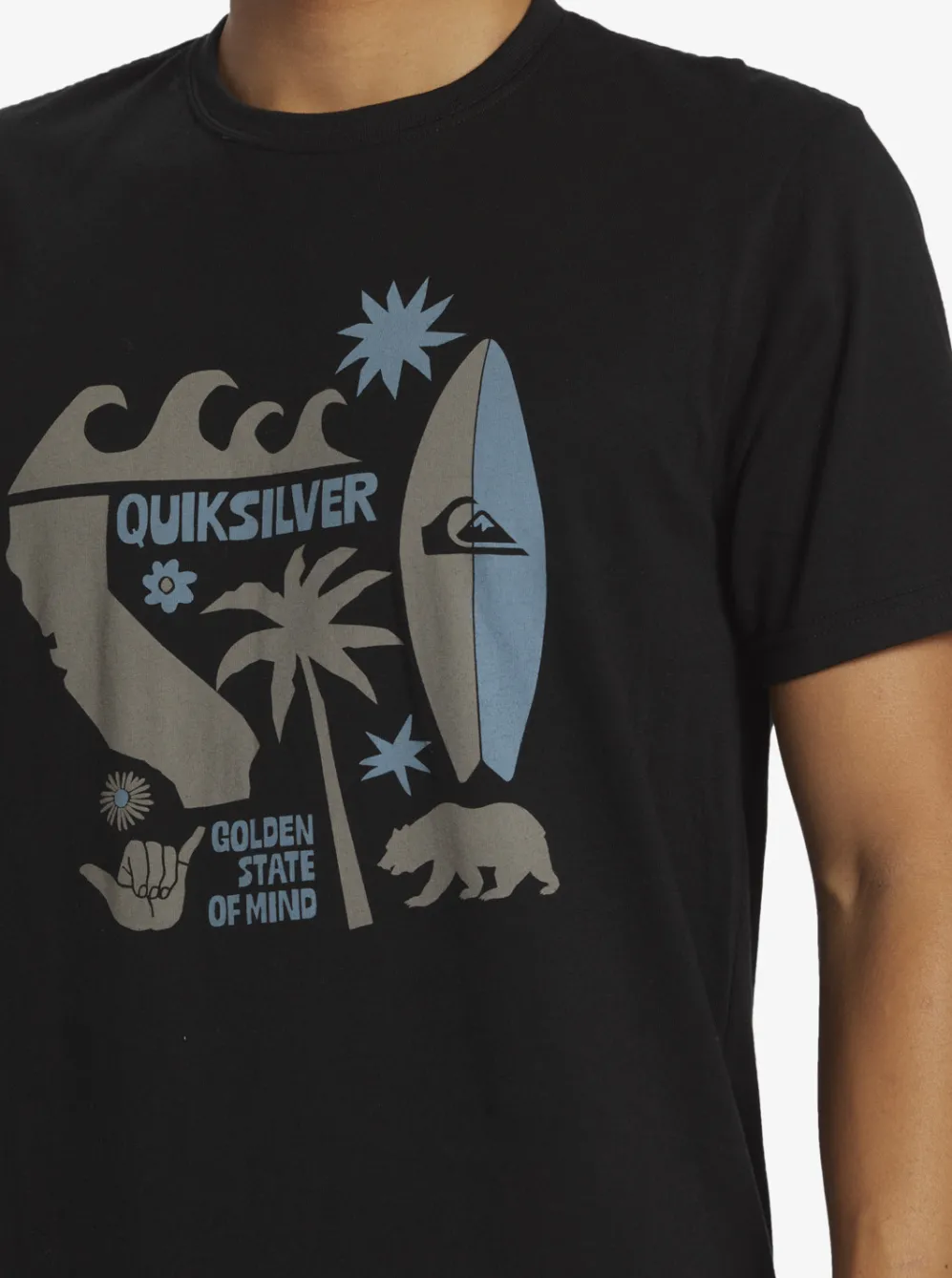 Quiksilver Tees|Ca Funshine T-Shirt Black