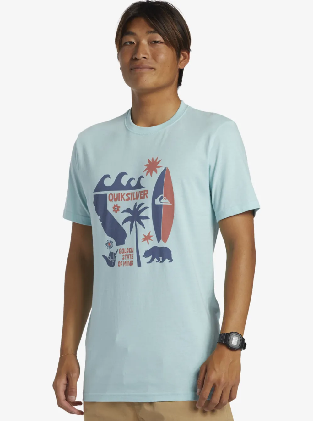 Quiksilver Tees|Ca Funshine T-Shirt Pastel Turquoise