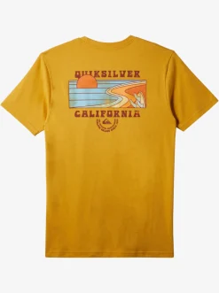 Quiksilver Tees|Ca Point Breaks T-Shirt Mustard