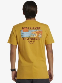 Quiksilver Tees|Ca Point Breaks T-Shirt Mustard