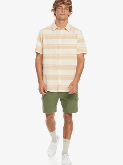 Quiksilver Shirts & Polos|Cali Sunrise Short Sleeve Shirt Birch Cali