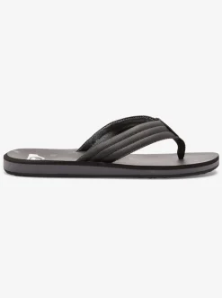 Quiksilver Sandals|Carver Print Sandals Black 4