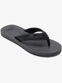 Quiksilver Sandals|Carver Squish Sandals Black/Grey/Black