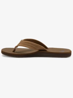 Quiksilver Sandals|Carver Suede Core Sandals Tan 1